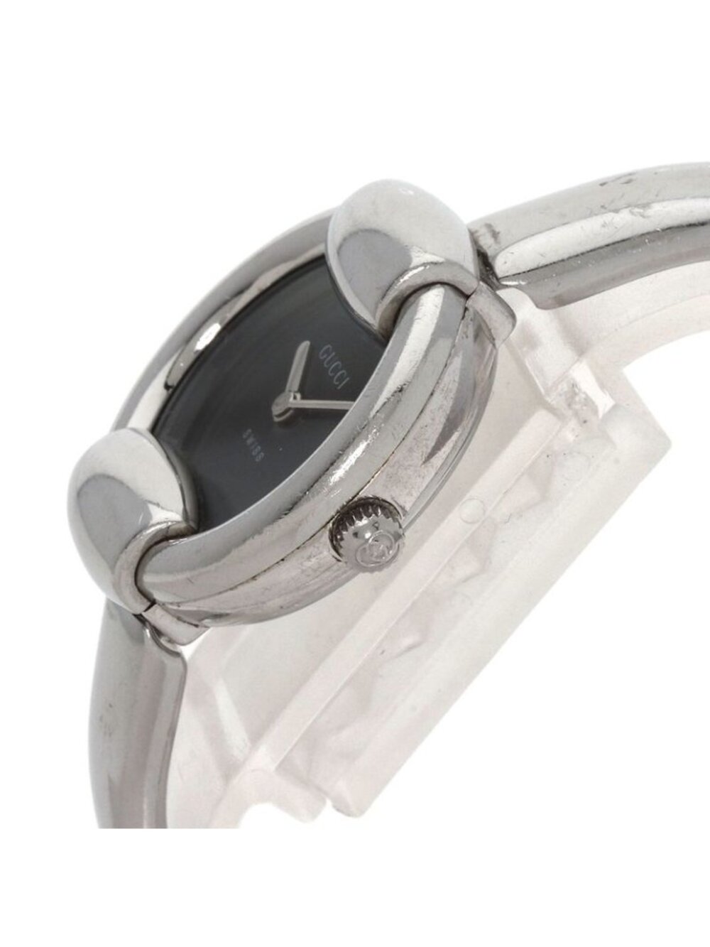 Gucci Round Face Bangle Watch SS - Picture 5 of 15
